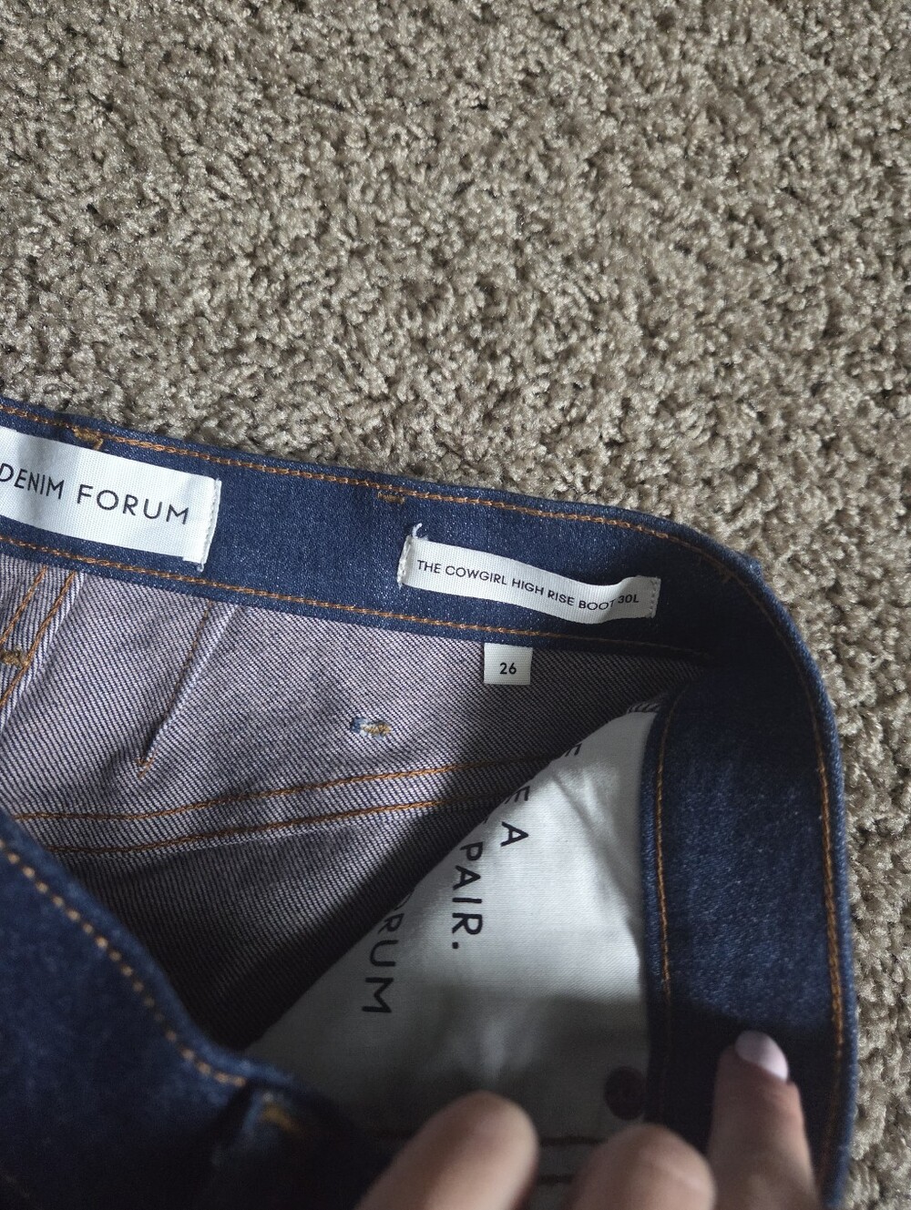 Denim Forum Jane High Rise Boot Jeans - Picture 6 of 7